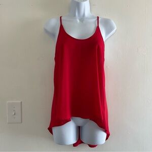 Bright Red Sheer Tank Top | Lush Brand | Fits Like Women’s Size Small/Medium